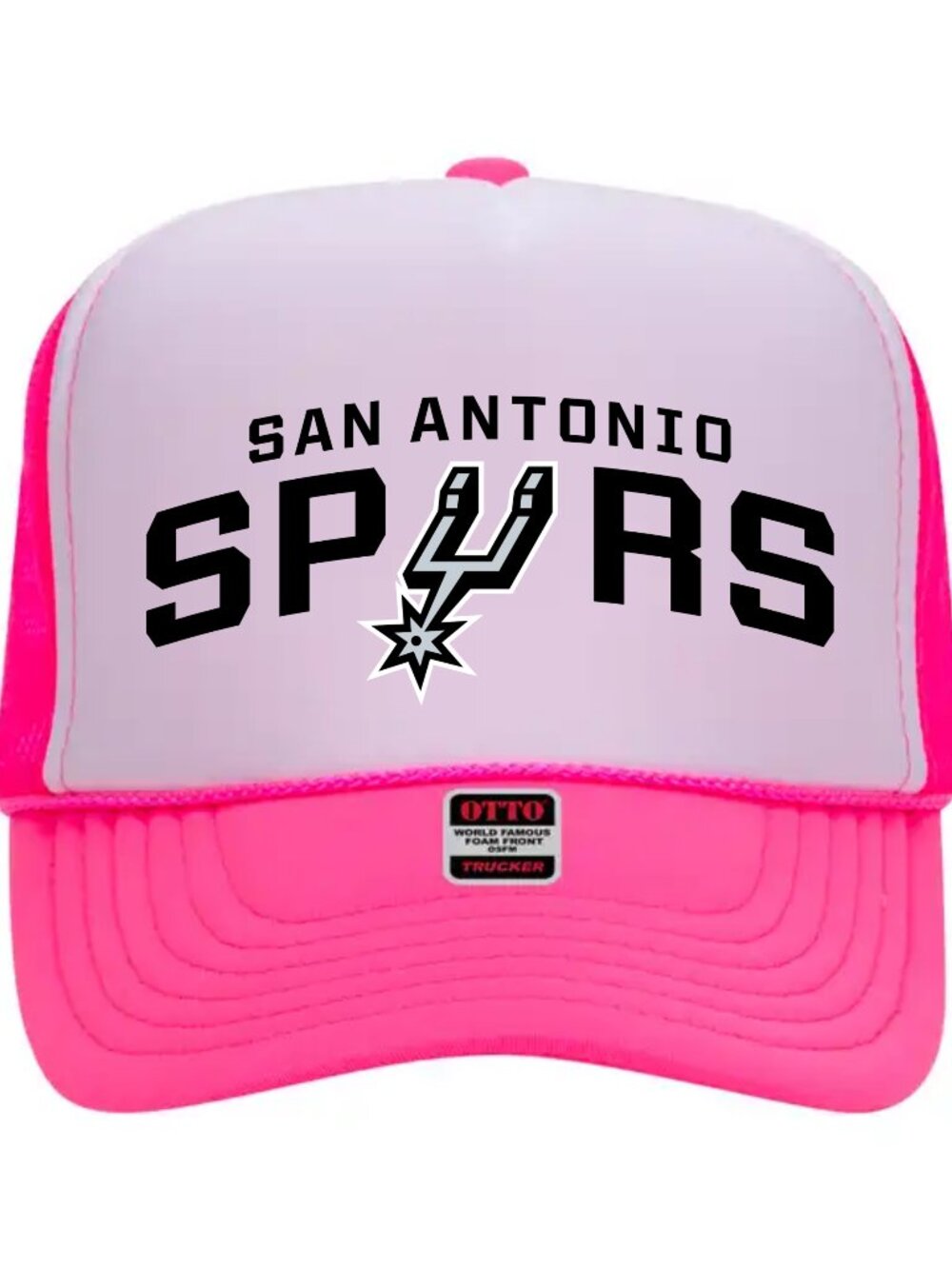 NEW - PINK SAN ANTONIO SPURS TRUCKER HAT